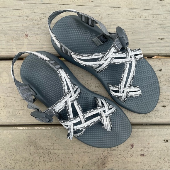 Chaco ZX2 gray Classic sandals size 8 - Picture 2 of 16